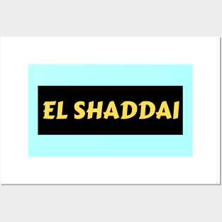 El Shaddai | Christian Typography Posters and Art